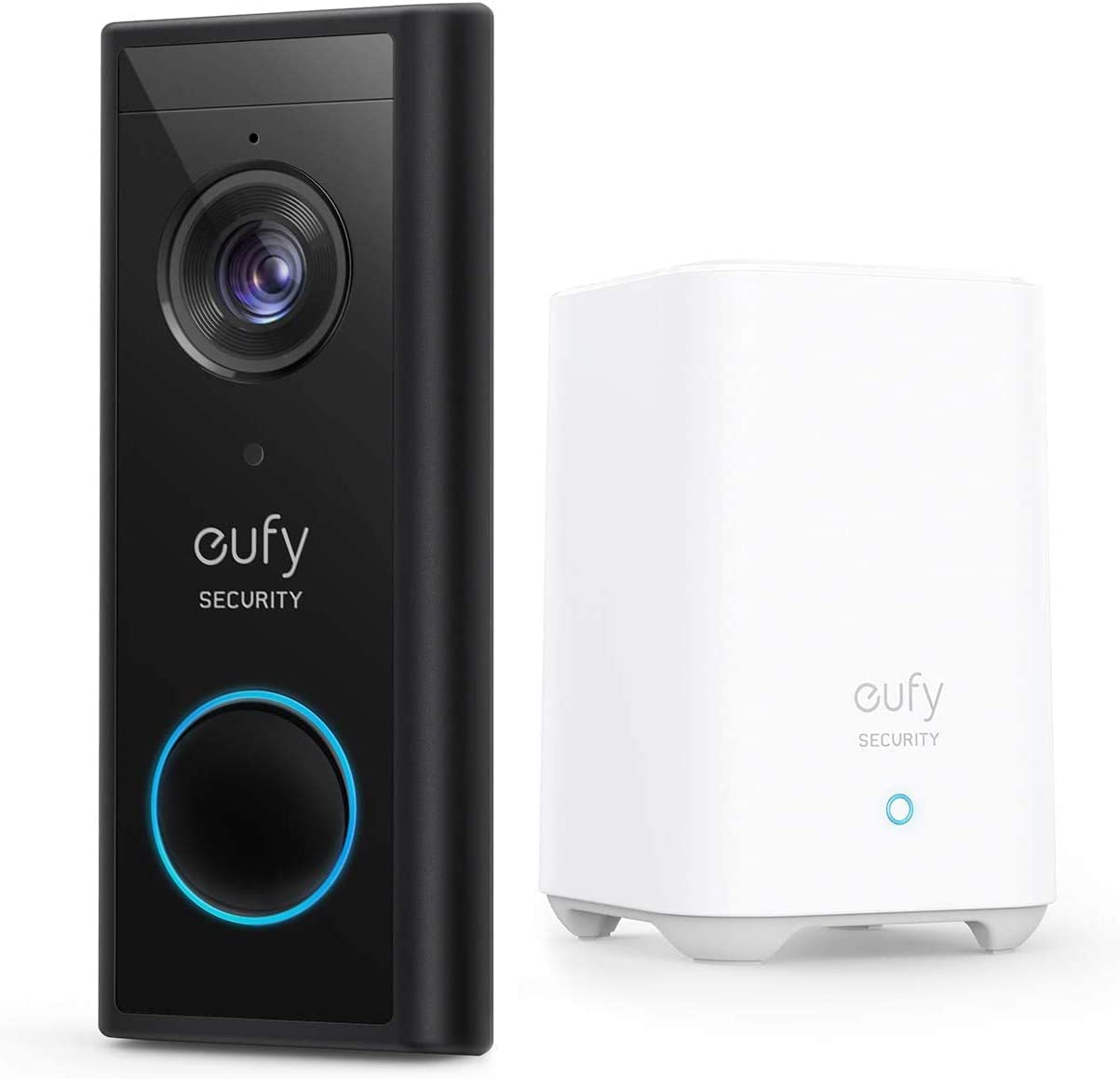 eufy Security, Video Doorbell 2K (Battery-Powered) with HomeBase, 2K HD, No Monthly Fee, On-Device AI Detection,16GB Local Storage, Compatible with eufy Security Devices