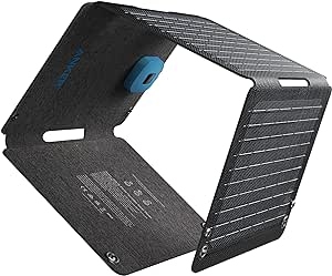 Anker Solix PS30 Solar Panel, 30W Foldable Portable Solar Charger, IP65 Water and Dust Resistance, Ultra-Fast Charging, Charges 2 Devices at Once, for Camping, Hiking, and Outdoor Activities.