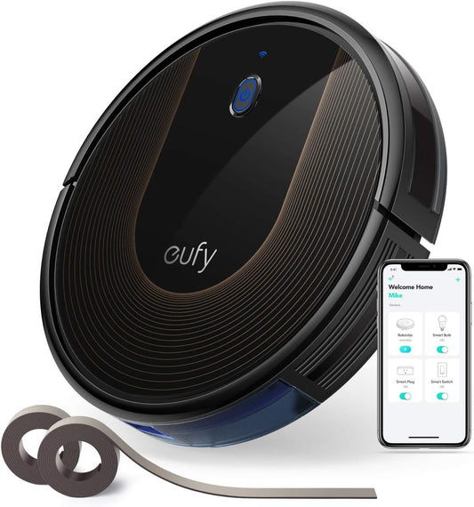 eufy by anker RoboVac 30C Robot Vacuum Cleaner, BoostIQ, Wi-Fi, Super-Thin, 1500Pa Suction, Boundary Strips Included, Quiet, Self-Charging Robotic Vacuum, Cleans Hard Floors to Medium-Pile Carpets